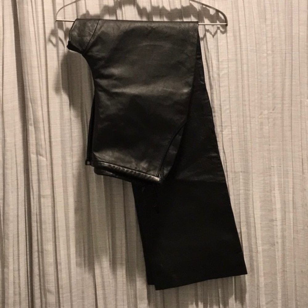 UNIFORM JOHN PAUL RICHARD LEATHER SIZE 10 LENGTH 30 FULLY LINED VINTAGE HI RISE